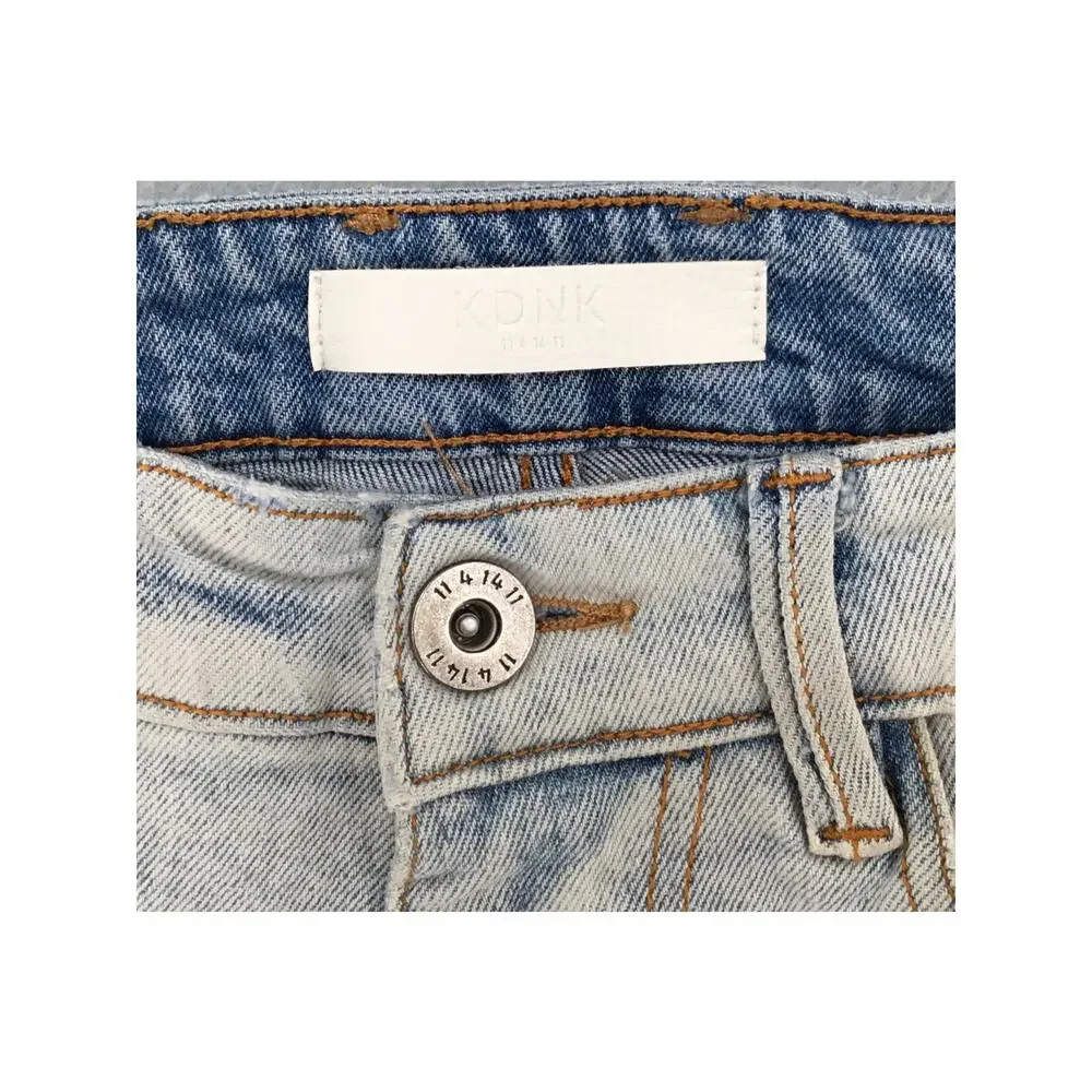 KDNK 11 4 14 11 Distressed Skinny Zip Hem Stretch Jeans Men's 32